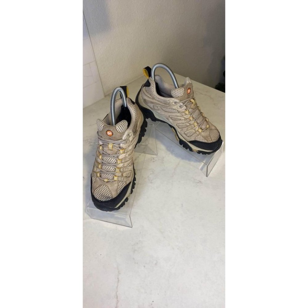 Merrell Womens Moab Ventilator J86612 Beige Hiking Shoes Sneakers Size 6